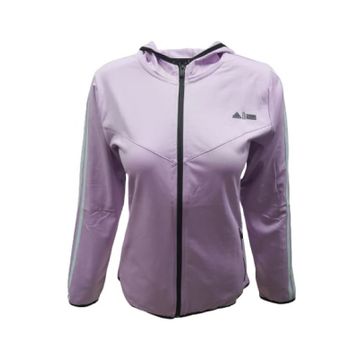 Adidas A0778 Beyaz Kadın Dalgıç Kolu Şeritli Tam Fermuarlı Sweatshirt