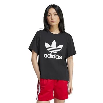 Adidas Adicolor Trefoil Boxy Siyah Kadın T-shirt