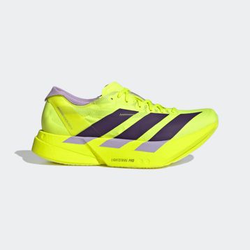 Adidas Adizero Adios Pro 4 JQ1690 Sarı Kadın Koşu Spor Ayakkabı