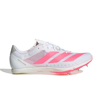 Adidas Adizero Distancestar KI8385 Beyaz Unisex Atletizm Çivili Koşu Spor Ayakkabı
