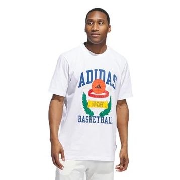 Adidas Crest Basketball Beyaz Erkek T-shirt