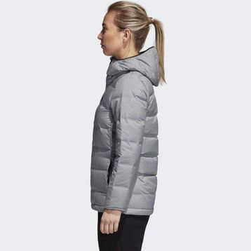 Adidas CZ1385 Helionic Gri Kadın Mont