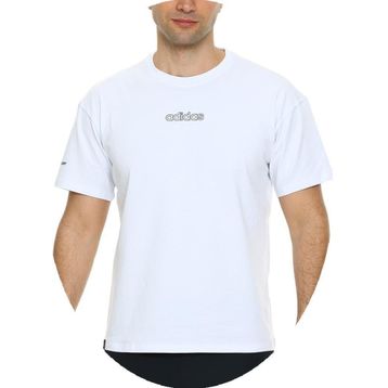 Adidas EF-3551 Beyaz XL Erkek Pamuk T-Shirt