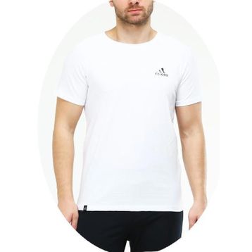 Adidas EF-3641 Beyaz Battal Pamuk Cotton Erkek T-Shirt
