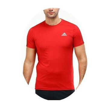 Adidas EF-3756 Bordo Erkek Polyester T-Shirt