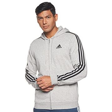 Adidas Erkek Günlük Kapşonlu Sweatshirt M 3S Ft Fz Hd Gk9032