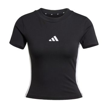 Adidas Essentials 3-Stripes Cotton Loose Siyah Kadın T-shirt