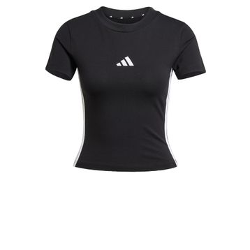 Adidas Essentials 3-Stripes Cotton Loose Siyah Kadın T-shirt