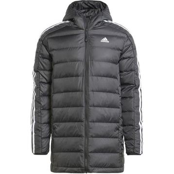 Adidas Essentials 3 Stripes Light Down Siyah Erkek Mont