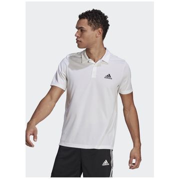 Adidas GM2154 M PL PS Beyaz Polo Yaka Erkek Antrenman T-Shirt
