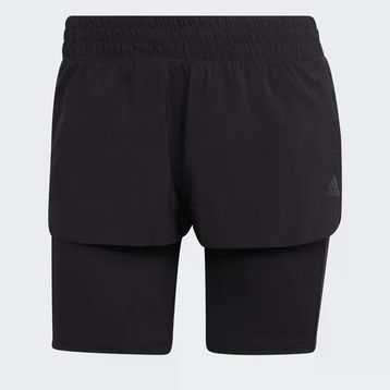 Adidas H57754 Run Icons Two-in-One Çok Renkli Kadın Koşu Şortu