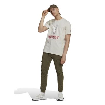 Adidas HD6365 Oe Tee Bisiklet Yaka Baskılı Beyaz Erkek T-Shirt
