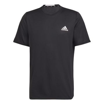 Adidas HF7214 D2M Tee Black Aeroready Designed For Movement Siyah Erkek T-shirt