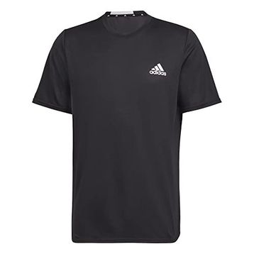 Adidas HF7214 D2M Tee Black Aeroready Designed For Movement Siyah Erkek T-shirt