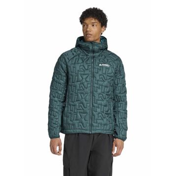 Adidas Hiking JL9744AFH2AD Terrex Xperior PrimaLoft Loose Fill Insulated Yeşil Kapüşonlu Erkek Mont