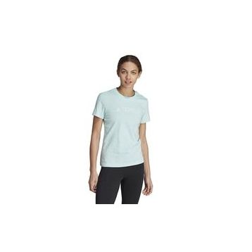 Adidas HY1713 Mavi W Logo TEE Günlük Kadın T-Shirt