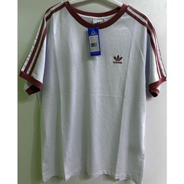 Adidas IA4846 Bordo Çizgili Erkek T-shirt