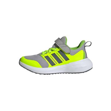Adidas ID3356 FortaRun 2.0 Cloudfoam Elastic Lace Top Strap Gri Çocuk Spor Ayakkabı