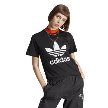 Adidas IK4035 Siyah Trefoil Tee Kadın Günlük T-shirt