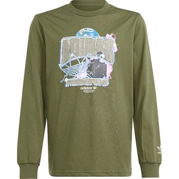 Adidas IR9772 Yeşil Longsleeve Çocuk Günlük T-shirt