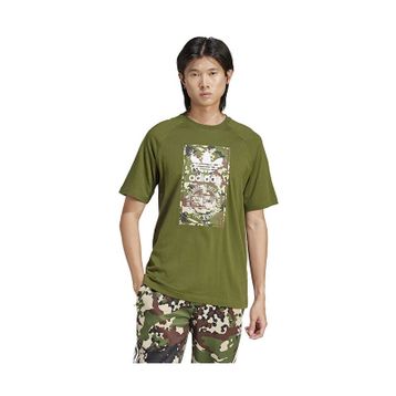 Adidas IS0248 Camo Tongue Tee Günlük Yeşil Erkek T-shirt