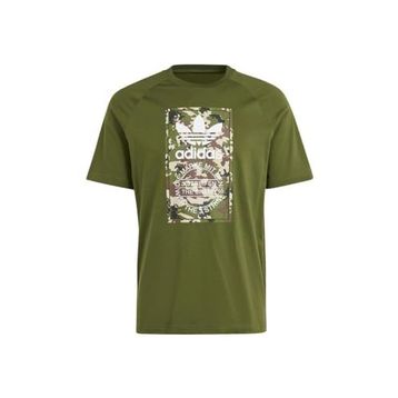 Adidas IS0248 Camo Tongue Tee Günlük Yeşil Erkek T-shirt