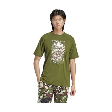 Adidas IS0248 Camo Tongue Tee Günlük Yeşil Erkek T-shirt