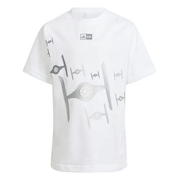 Adidas IS4556 Beyaz X Star Wars ZNE T Günlük Çocuk T-shirt