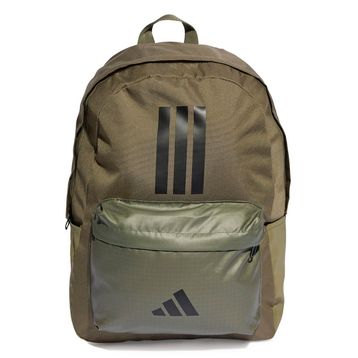 Adidas IS7042 Classic Bars 3S Haki Günlük Stil Unisex Sırt Çantası