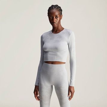 Adidas IW9829 By Stella McCartney Tst S Ls Gri Antrenman Kadın T-shirt