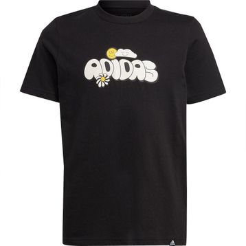 Adidas IZ0418 Siyah Doodle Pack Günlük Çocuk T-Shirt