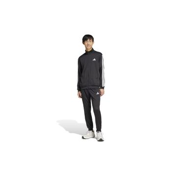 Adidas JC5375 Sportswear Basic 3-Stripes French Terry Siyah Günlük Stil Erkek Eşofman Takımı