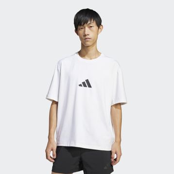 Adidas JC5482 Z.N.E. Loose-Fit Beyaz Erkek T-Shirt