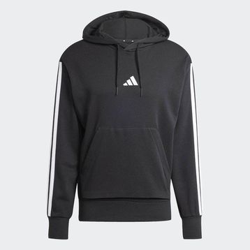 Adidas JD1874 Siyah 3 Stripes FT HD Erkek Günlük Stil Sweatshirt