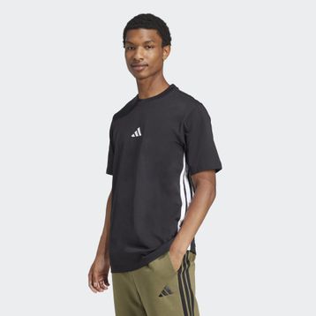 Adidas JD1906 Essentials 3 Stripes Single Jersey Siyah Erkek T-Shirt
