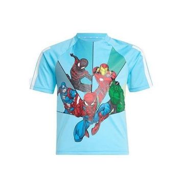 Adidas JD4556 Mavi LK MRVL SM T Çocuk Günlük T-shirt