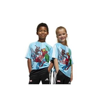 Adidas JD4556 Mavi LK MRVL SM T Çocuk Günlük T-shirt