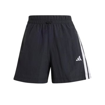 Adidas JE1309 W 3S WV SHO Siyah Lastikli Bel Loose Fit Düz Kadın Şort