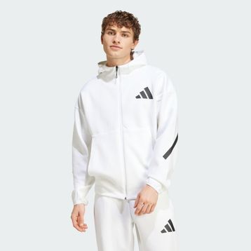 Adidas JF2443 Z.N.E. Beyaz Günlük Stil Erkek Eşofman Üstü