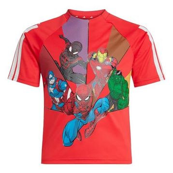 Adidas JF3654 LK MRVL SM T Kırmızı Çocuk Günlük T-Shirt