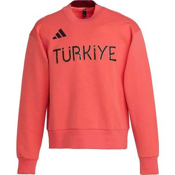 Adidas JG3504 Turkiye Crew M Türkiye Kırmızı Antrenman Erkek Sweatshirt