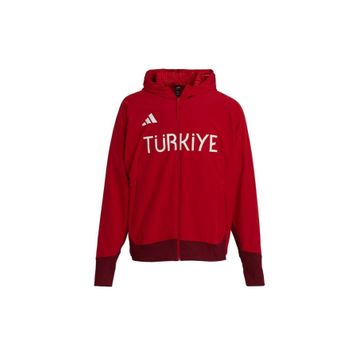Adidas JH0782 Turkiye P FZ M Türkiye Kırmızı Erkek Antrenman Ceketi