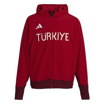 Adidas JH0782 Turkiye P FZ M Türkiye Kırmızı Erkek Antrenman Ceketi