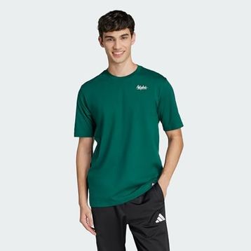 Adidas JJ3961 Lounge Still Life Bowl Graphic Yeşil Erkek T-Shirt