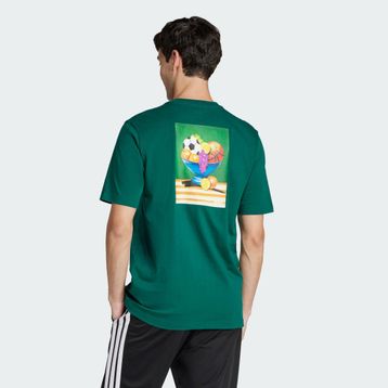 Adidas JJ3961 Lounge Still Life Bowl Graphic Yeşil Erkek T-Shirt