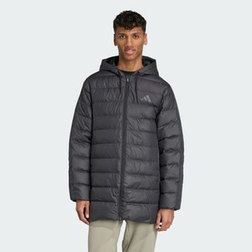 Adidas JM4061 Essentials CLIMAWARM 3-Stripes Light Down Kapüşonlu Erkek Mont