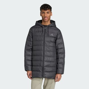 Adidas JM4061 Essentials CLIMAWARM 3-Stripes Light Down Kapüşonlu Erkek Mont