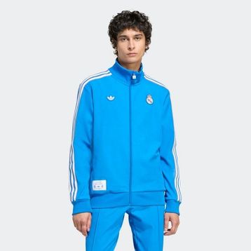 Adidas JN3058-001 Mavi Real Madrid Terrace Icons Track Top Erkek Sweatshirt