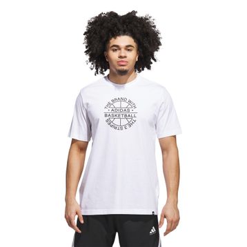 Adidas JV8429 Basketball Emblem Graphic Erkek T-Shirt