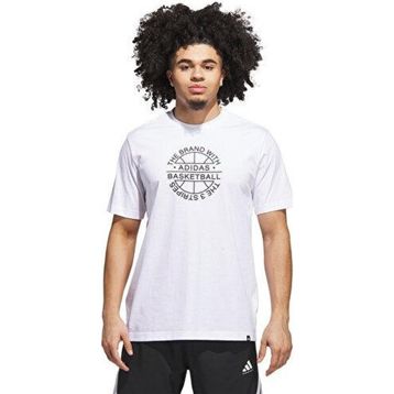 Adidas JV8429 Basketball Emblem Graphic Erkek T-Shirt